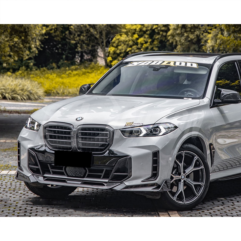 X5M Style Dry Carbon Fiber Front Bumper Grille For BMW X5 G05 LCI 2024-On