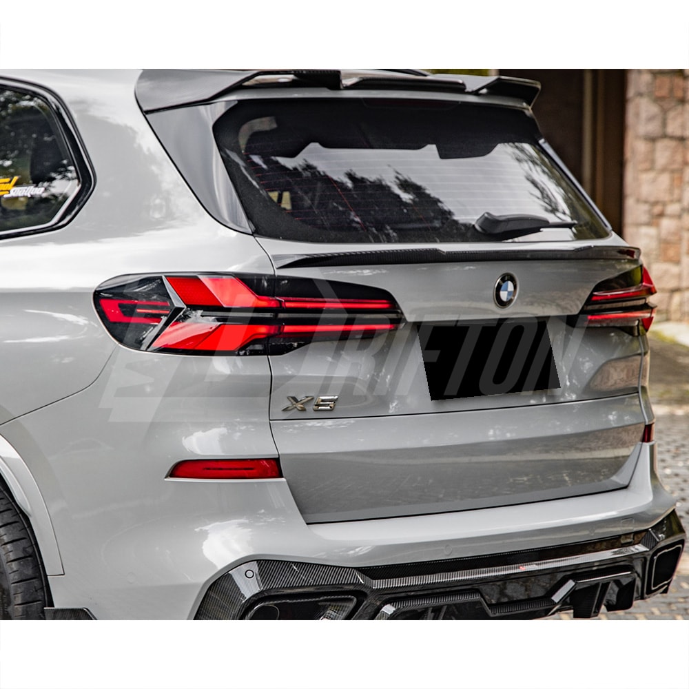 SQ Style Dry Carbon Fiber Rear Spoiler Ttrunk Wing For BMW X5 G05 2019-On