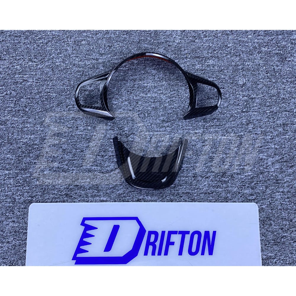 Dry Carbon Fiber Interiors Steering Wheel Switch Panel Trim Kits For Toyota Supra MK5 A90 A91 GR 2019-2024
