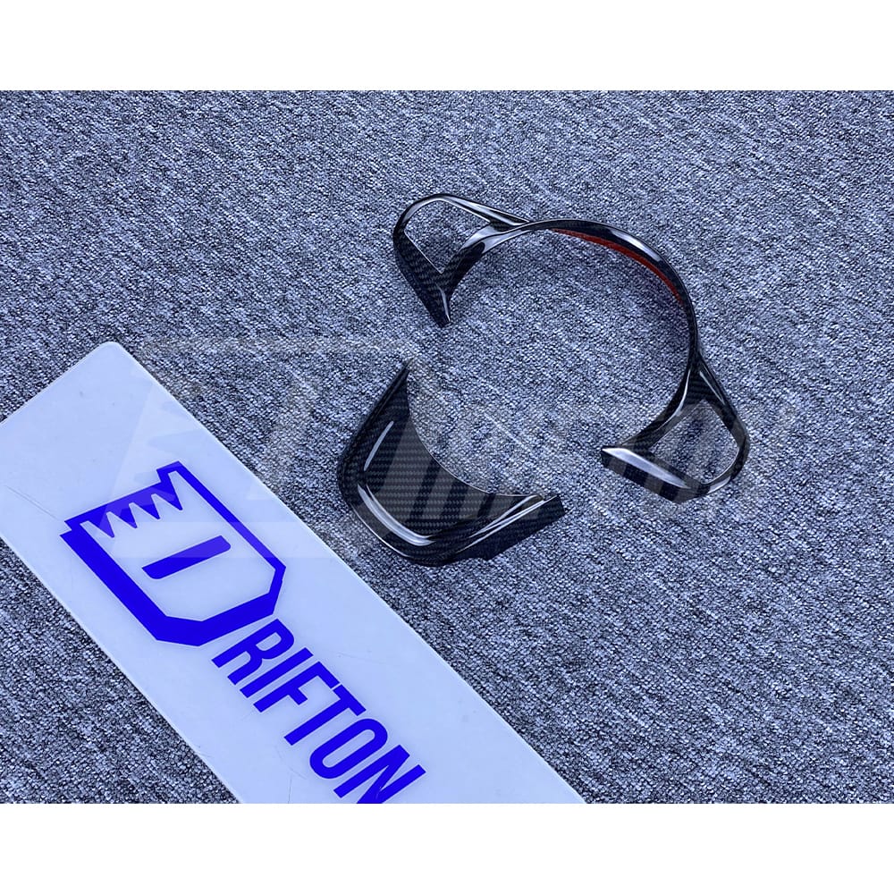 Dry Carbon Fiber Interiors Steering Wheel Switch Panel Trim Kits For Toyota Supra MK5 A90 A91 GR 2019-2024