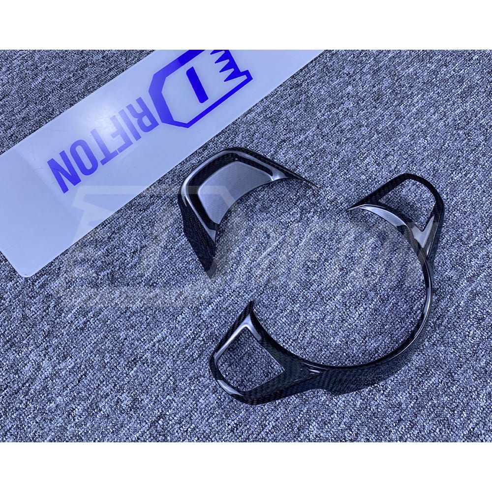 Dry Carbon Fiber Interiors Steering Wheel Switch Panel Trim Kits For Toyota Supra MK5 A90 A91 GR 2019-2024