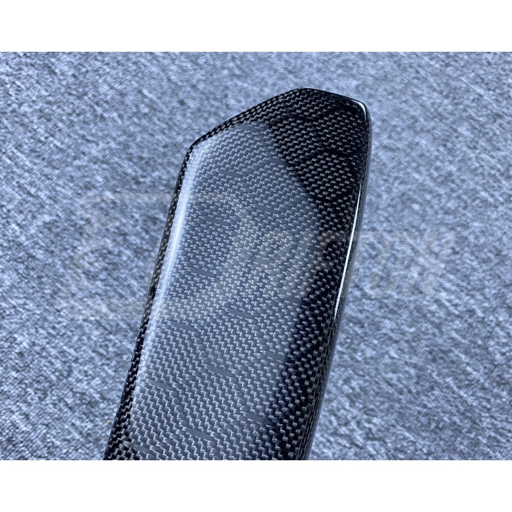 Honeycomb Weave Carbon Fiber Rear Bumper Side Splitter For INFINITI Q50 2013-2024