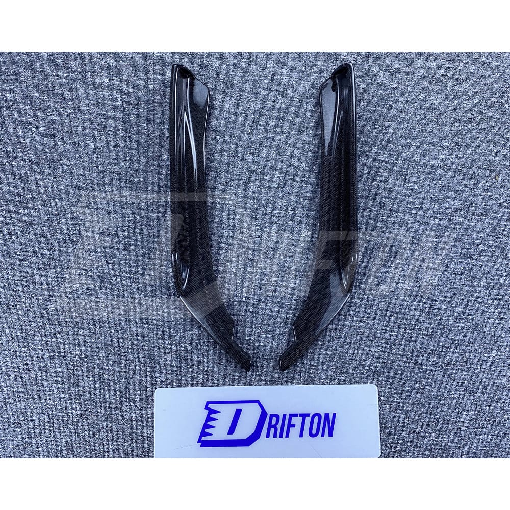 Honeycomb Weave Carbon Fiber Rear Bumper Side Splitter For INFINITI Q50 2013-2024
