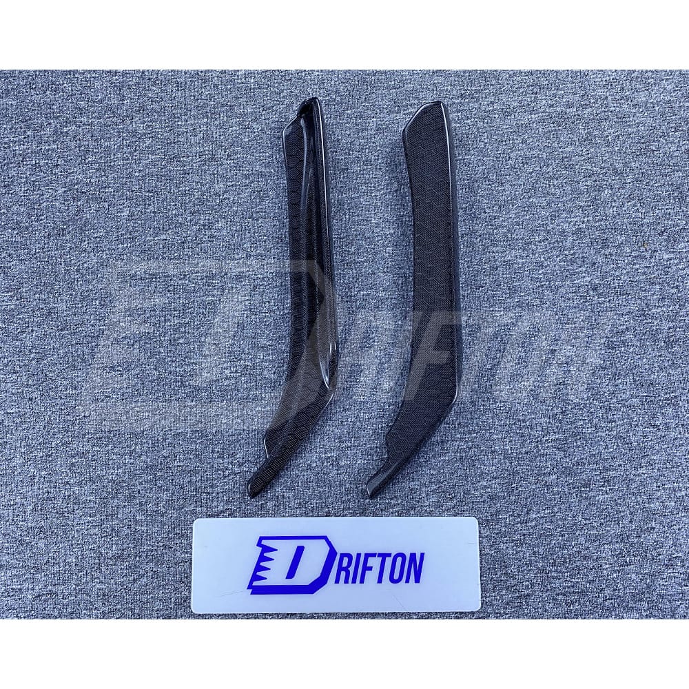 Honeycomb Weave Carbon Fiber Rear Bumper Side Splitter For INFINITI Q50 2013-2024