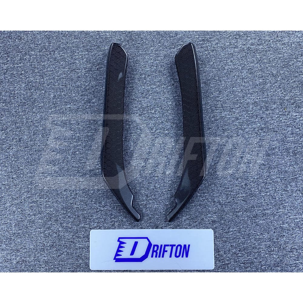 Honeycomb Weave Carbon Fiber Rear Bumper Side Splitter For INFINITI Q50 2013-2024
