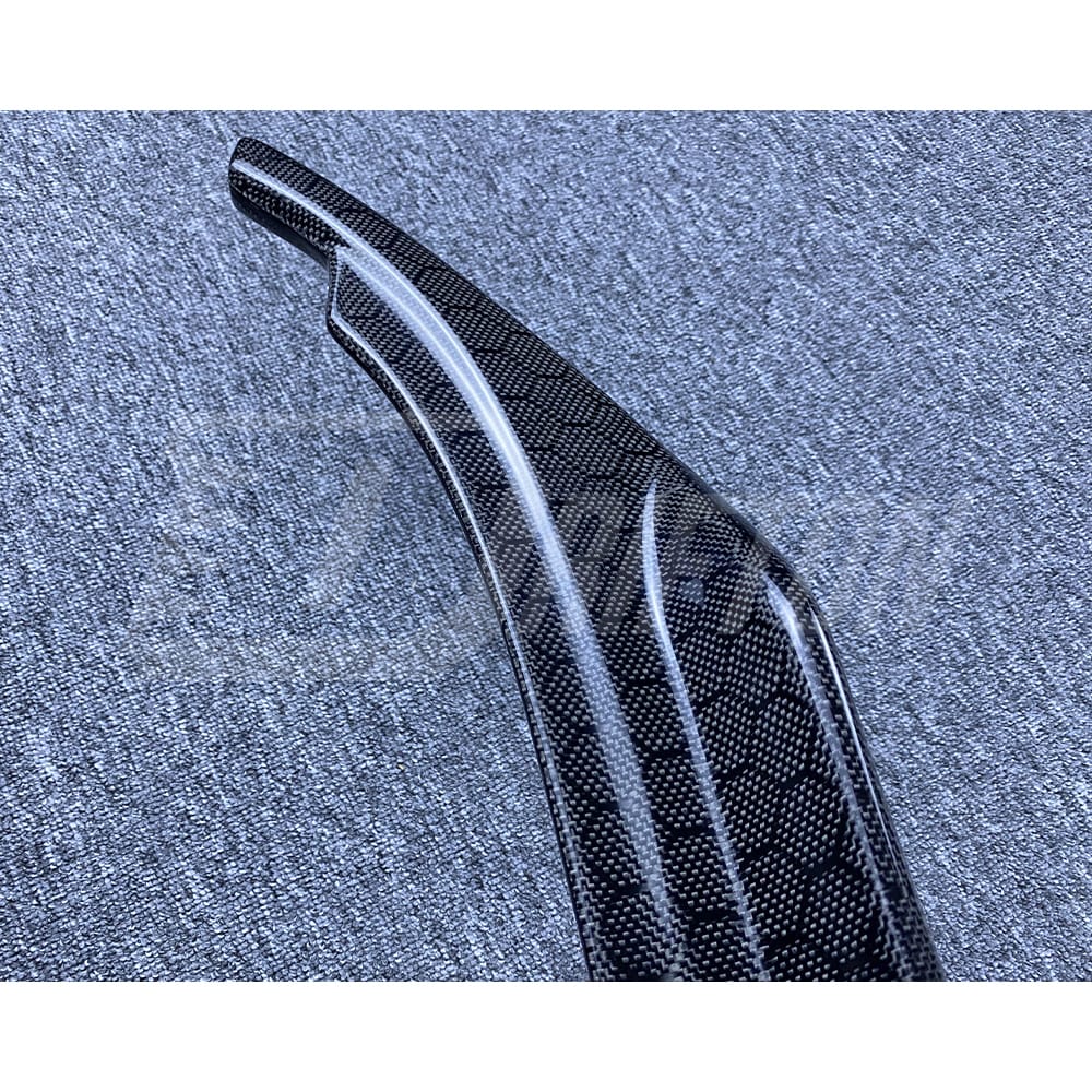 Honeycomb Weave Carbon Fiber Rear Bumper Side Splitter For INFINITI Q50 2013-2024