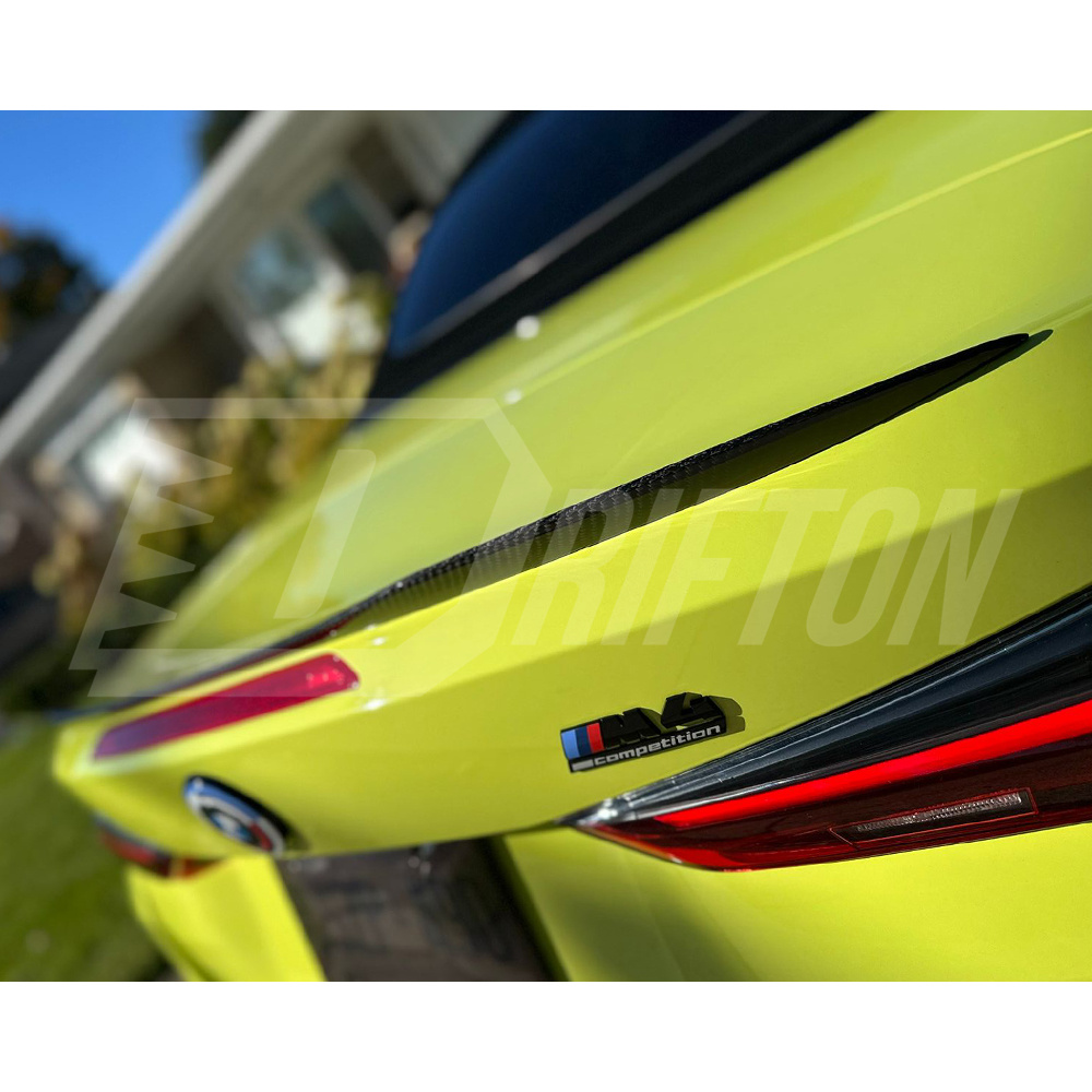M Style Dry Carbon Fiber Rear Spoiler Trunk Wing For BMW 4 Series G23 M4 G83 2020-2024