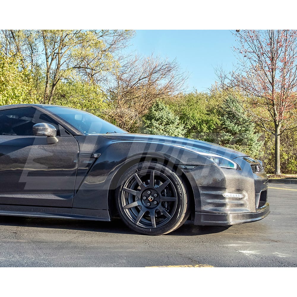 OEM Style Carbon Fiber Front Lip For Nissan R35 GTR 2012-2016