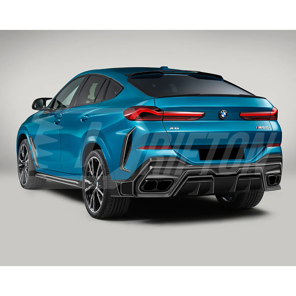 Paktechz Style Dry Carbon Fiber Front Canards For BMW X6 G06 LCI M60I 2024