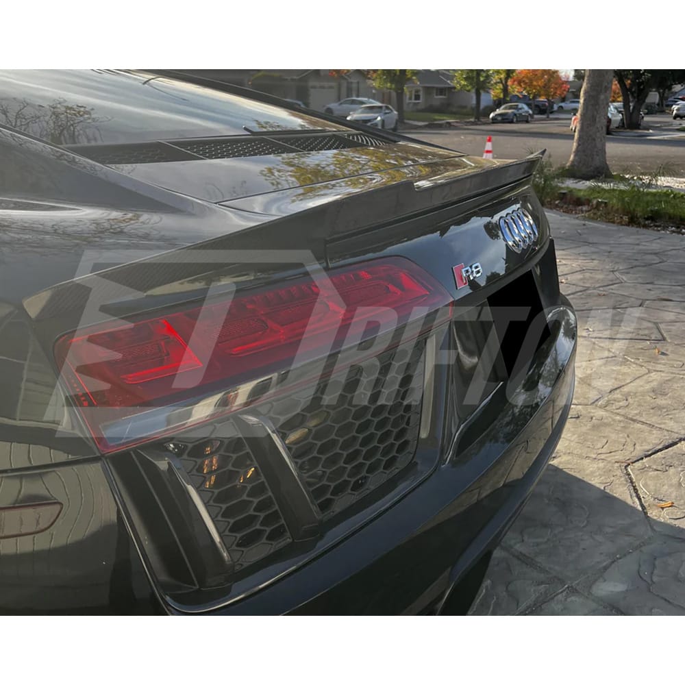 Carbon Fiber Trunk Wing Rear Spoiler For Audi R8 V10 2016-2018