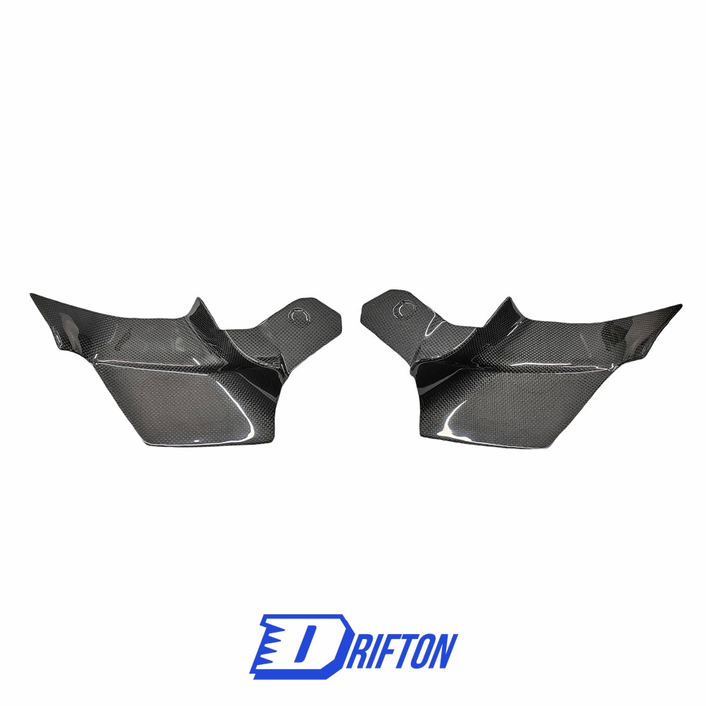 OEM Style Dry Carbon Fiber Headlight Air Vents Trim For Ferrari 296 2021-2025