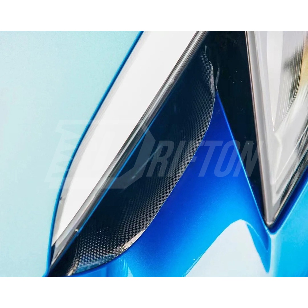 OEM Style Dry Carbon Fiber Headlight Air Vents Trim For Ferrari 296 2021-2025