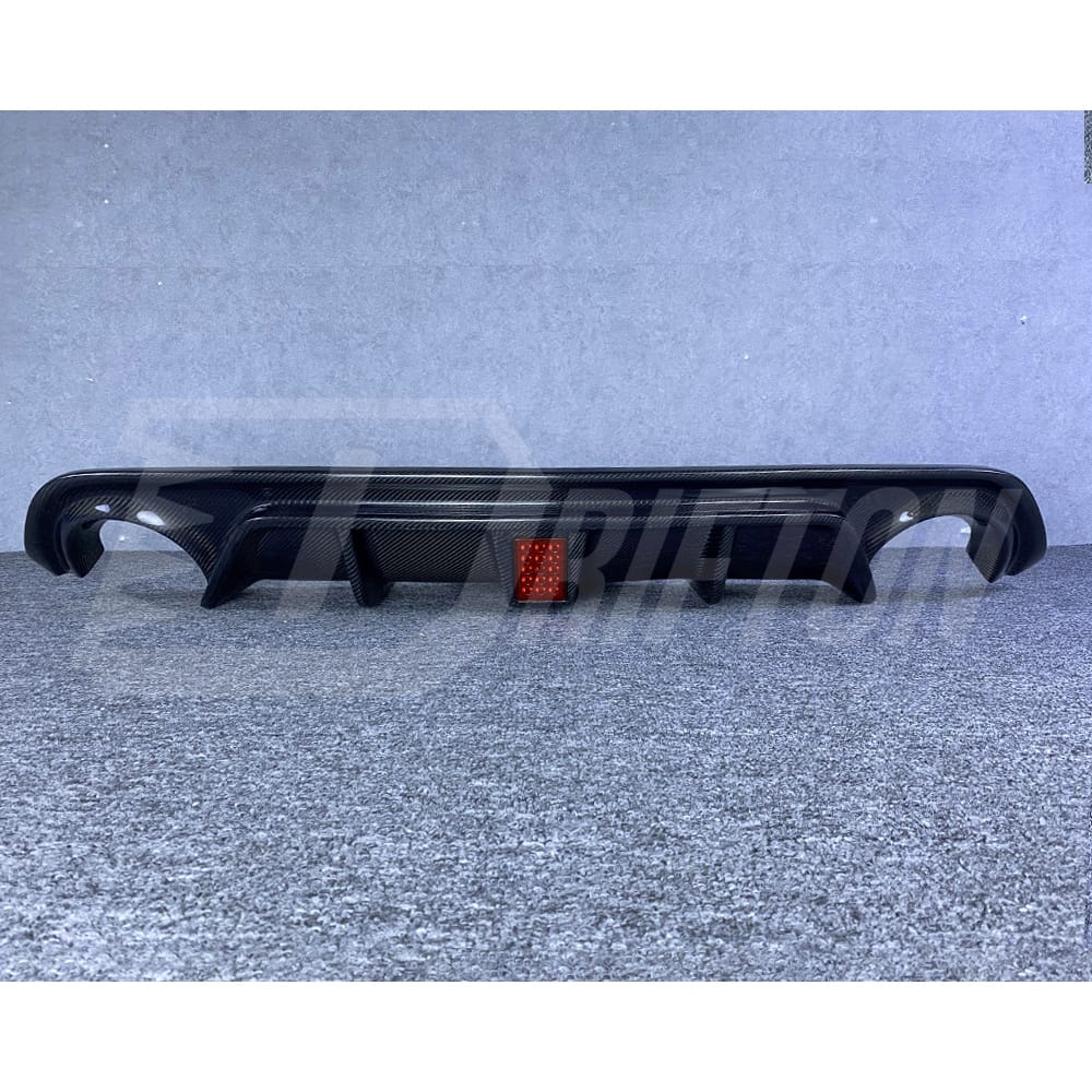 Carbon Fiber LED Brake Light Rear Diffuser For INFINITI Q50 2013-2024