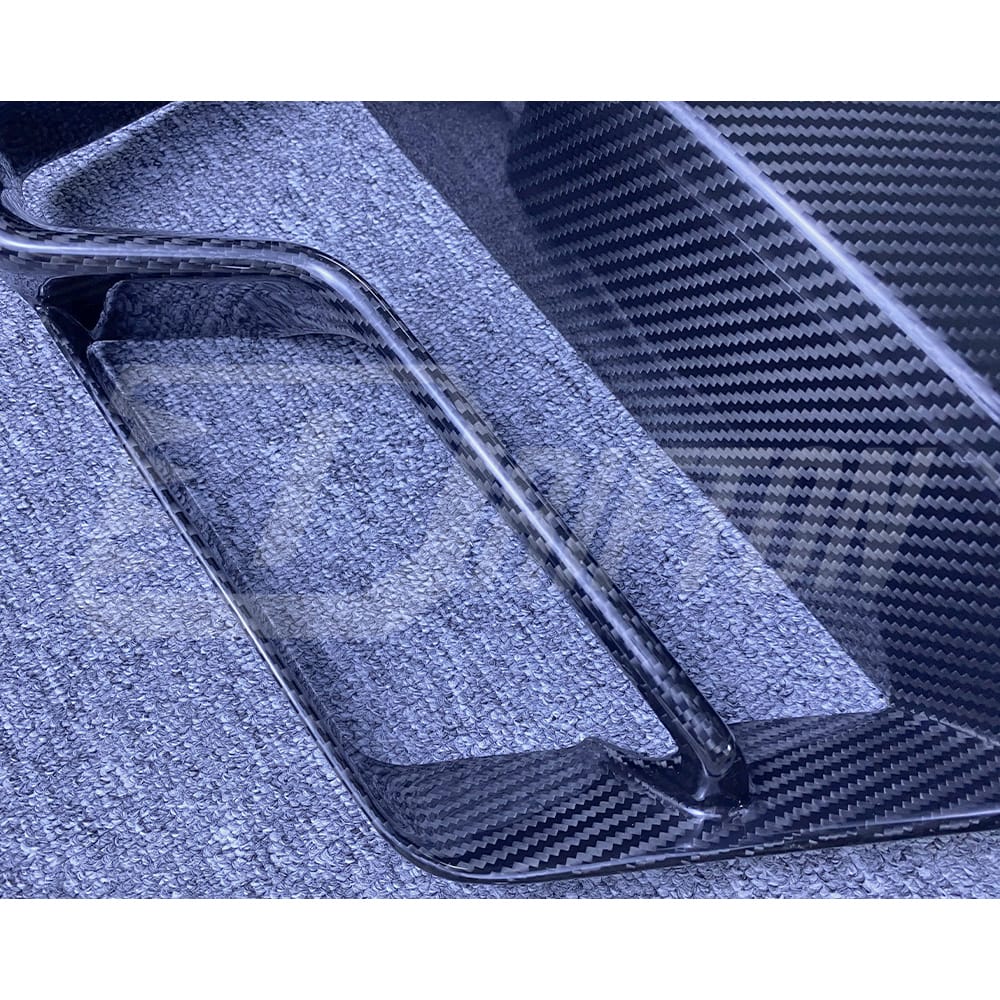 Dry Carbon Fiber Front Bumper Trim For BMW 5 Series F90 M5 LCI 2020-2023