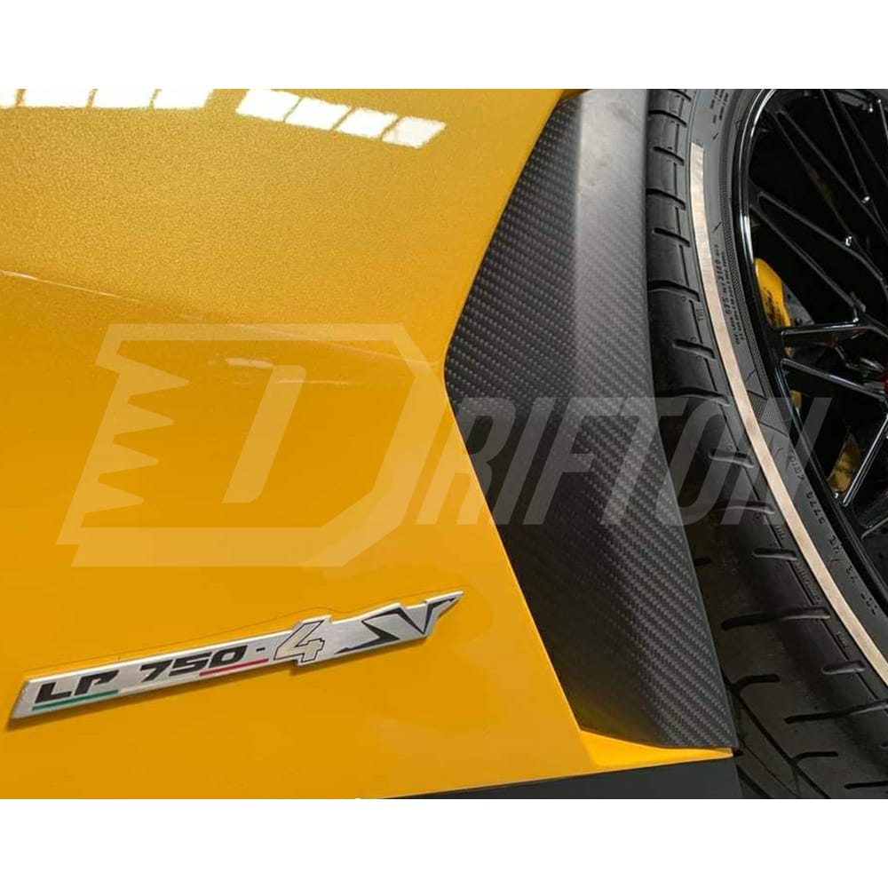 LB Style Carbon Fiber Side Skirt Under Board For Lamborghini Aventador LP750
