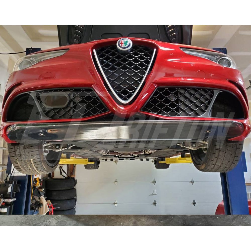 OEM Style Carbon Fiber Front Lip For Alfa Romeo Quadrifoglio 2016-2023