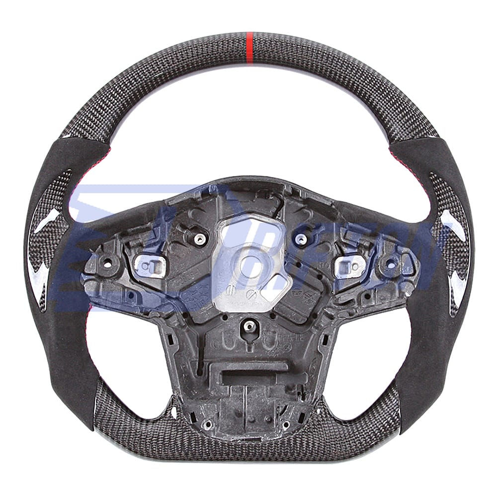 V1 Custom Made Carbon Fiber LED Display Steering Wheel For Toyota Supra MK5 A90 A91 GR 2019-2024