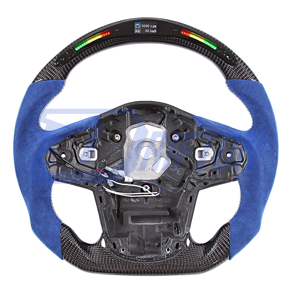 V1 Custom Made Carbon Fiber LED Display Steering Wheel For Toyota Supra MK5 A90 A91 GR 2019-2024