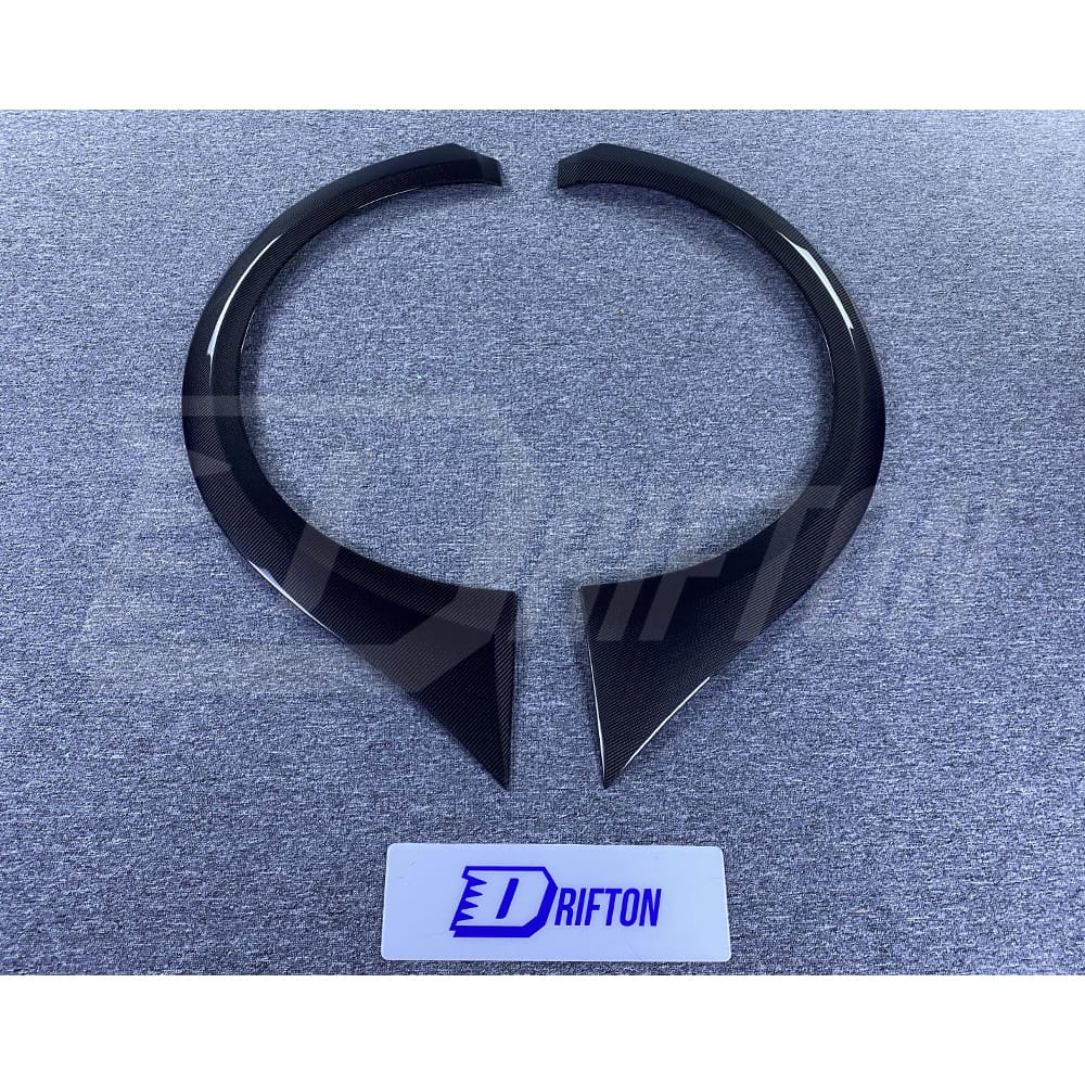 Varis MY19 Style Carbon Fiber Rear Fender Trim Wheels Flare For Nissan R35 GTR 2017-2019