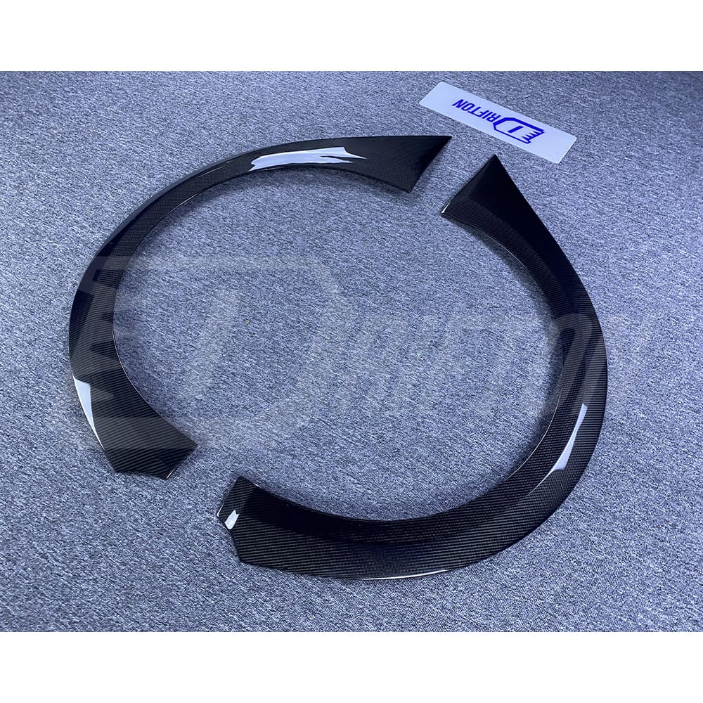 Varis MY19 Style Carbon Fiber Rear Fender Trim Wheels Flare For Nissan R35 GTR 2017-2019