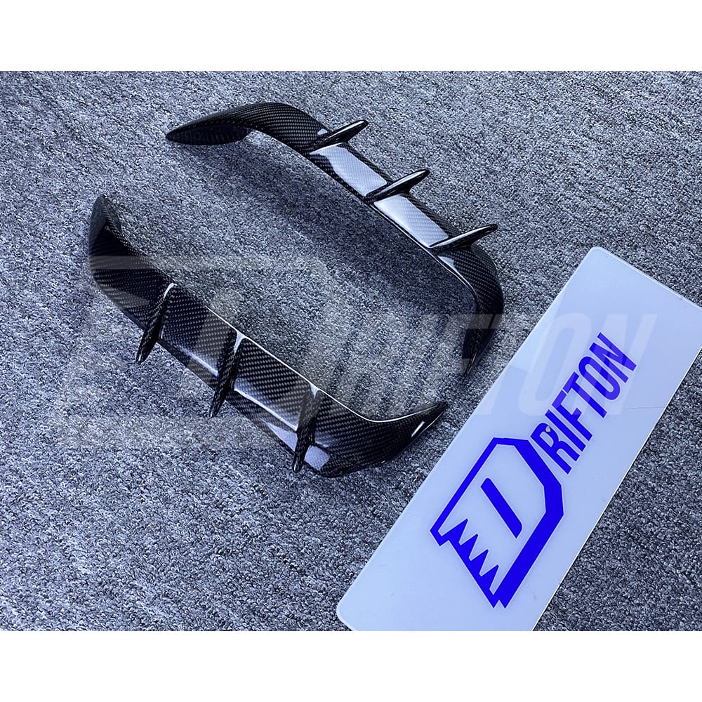 LD Style Carbon Fiber Rear Bumper Canards For BMW F96 X6M 2019-2023