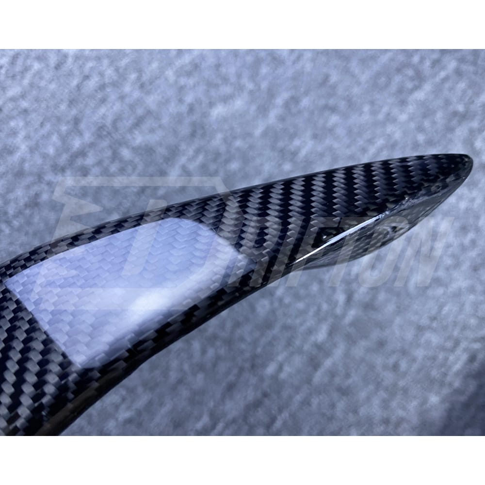 LD Style Carbon Fiber Rear Bumper Canards For BMW F96 X6M 2019-2023
