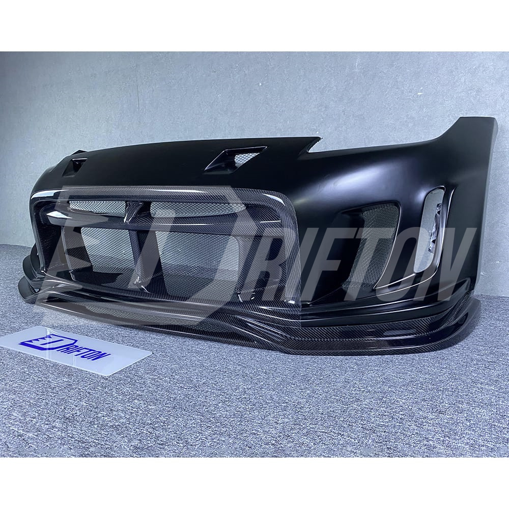 Varis Arising II Style Half Carbon Fiber Front Bumper For NIissan 370Z Z34 2008-2019