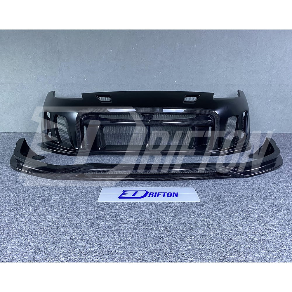 Varis Arising II Style Half Carbon Fiber Front Bumper For NIissan 370Z Z34 2008-2019