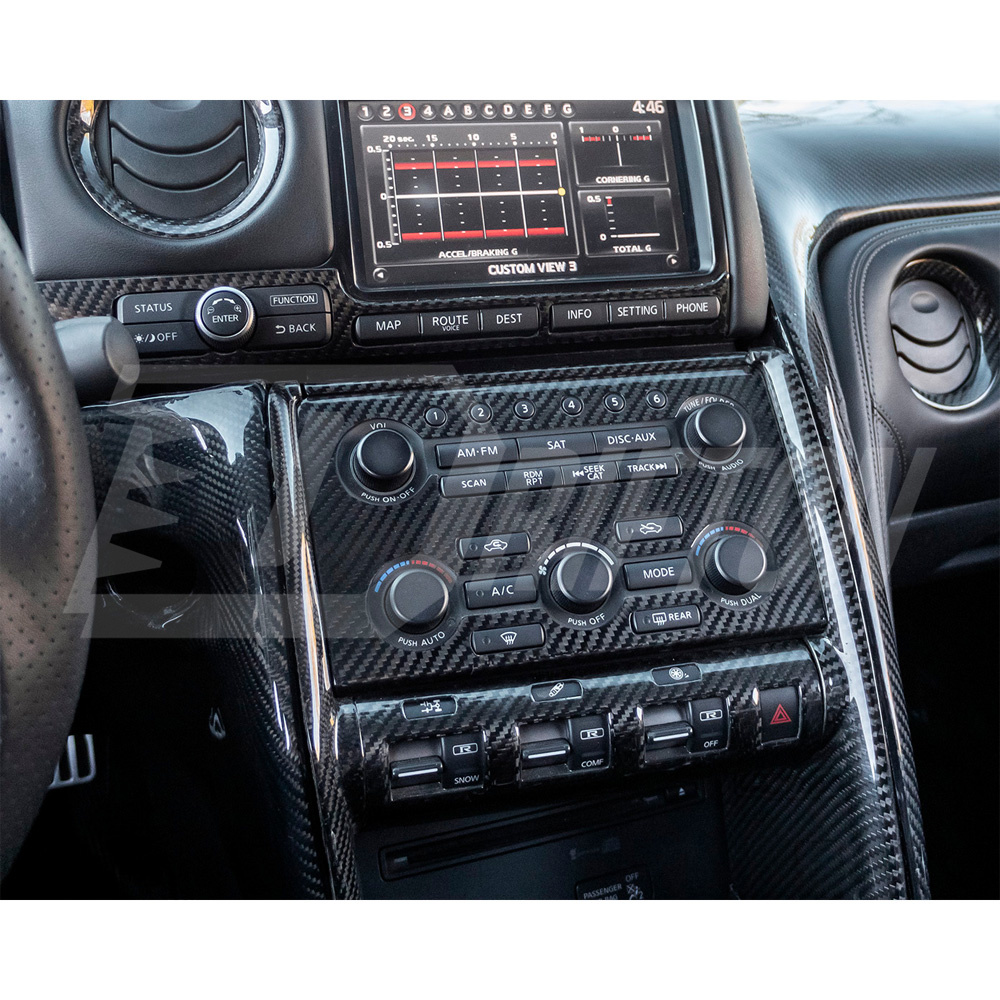 Dry Carbon Fiber Interiors C Panel Side Cover For Nissan R35 GTR 2008-2016