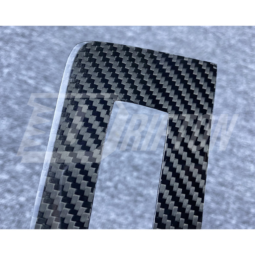 Dry Carbon Fiber Interiors Door Window Switch Lift Cover Trim For Nissan R35 GTR 2008-2016