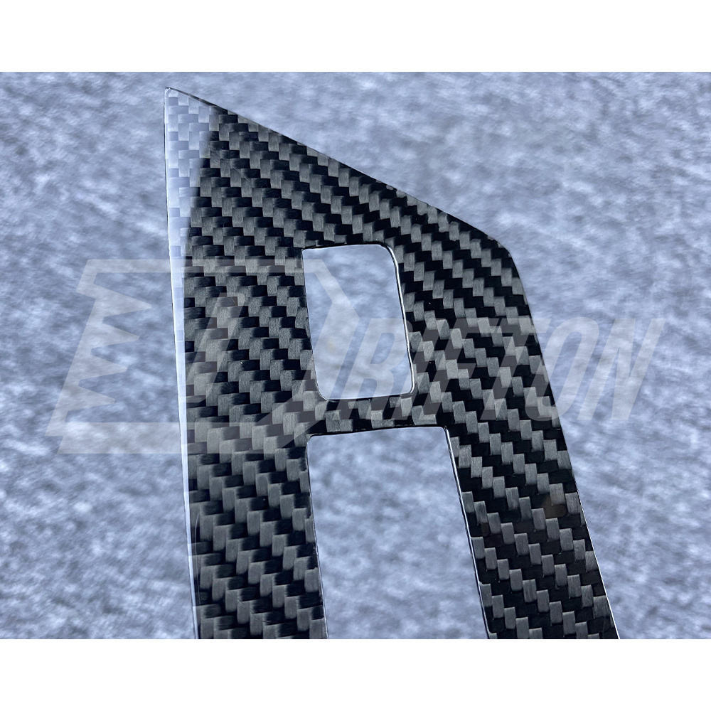 Dry Carbon Fiber Interiors Door Window Switch Lift Cover Trim For Nissan R35 GTR 2008-2016