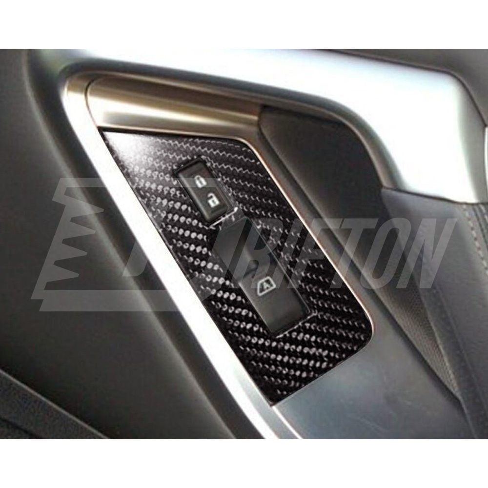 Dry Carbon Fiber Interiors Door Window Switch Lift Cover Trim For Nissan R35 GTR 2008-2016