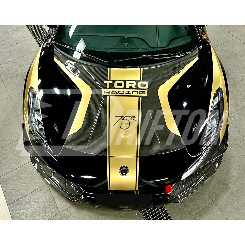 Monotek Style Dry Carbon Fiber Rear Fender Air Intake Vent Ducts Trim For Lotus Emira