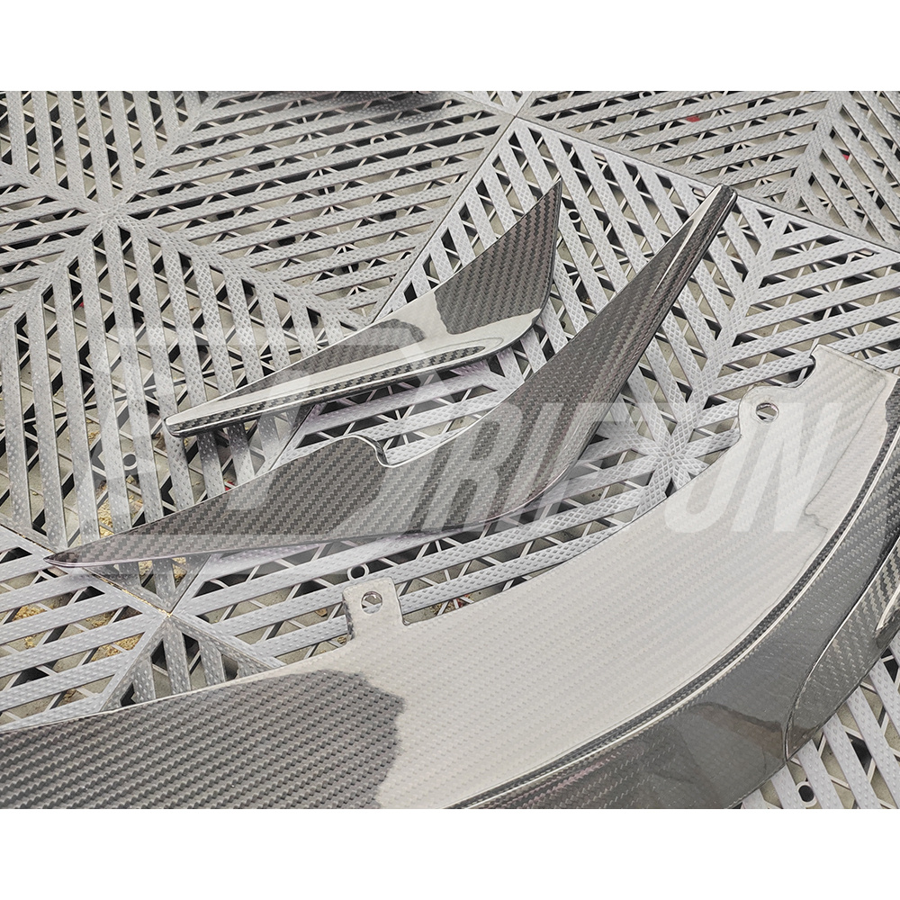 Monotek Style Dry Carbon Fiber Front Bumper Canards For Lotus Emira