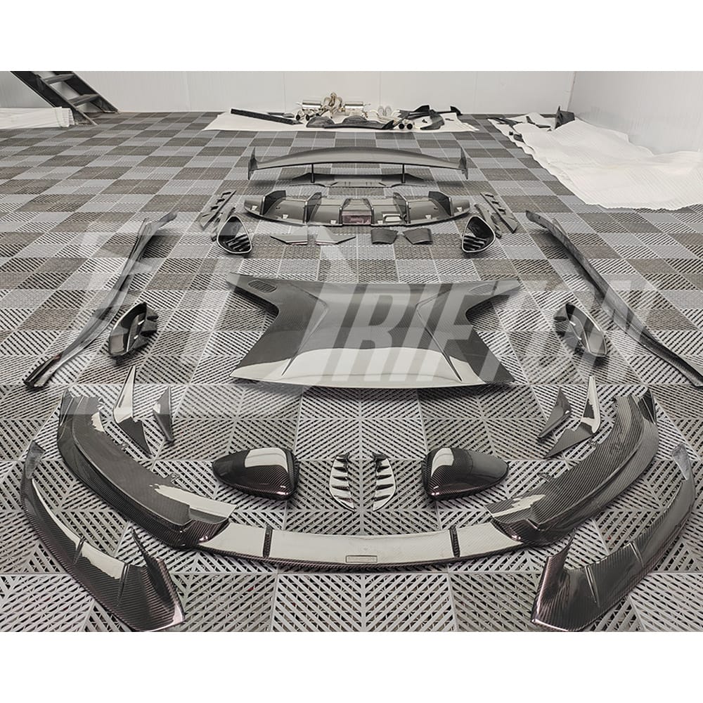 Monotek Style Dry Carbon Fiber Front Lip For Lotus Emira