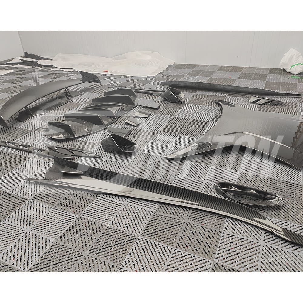 Monotek Style Dry Carbon Fiber Front Lip For Lotus Emira