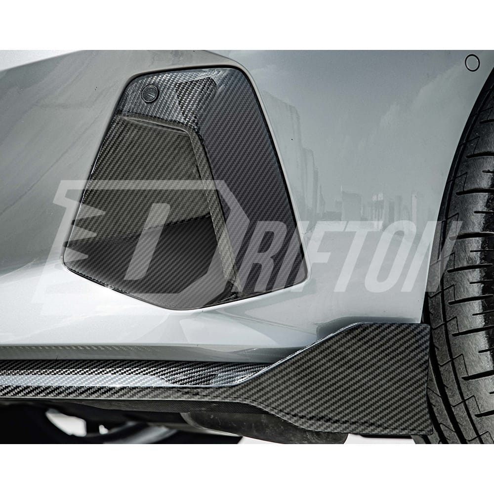 OEM Style Dry Carbon Fiber Front Bumper Side Air Vents For BMW 5 Series G60 2024-On