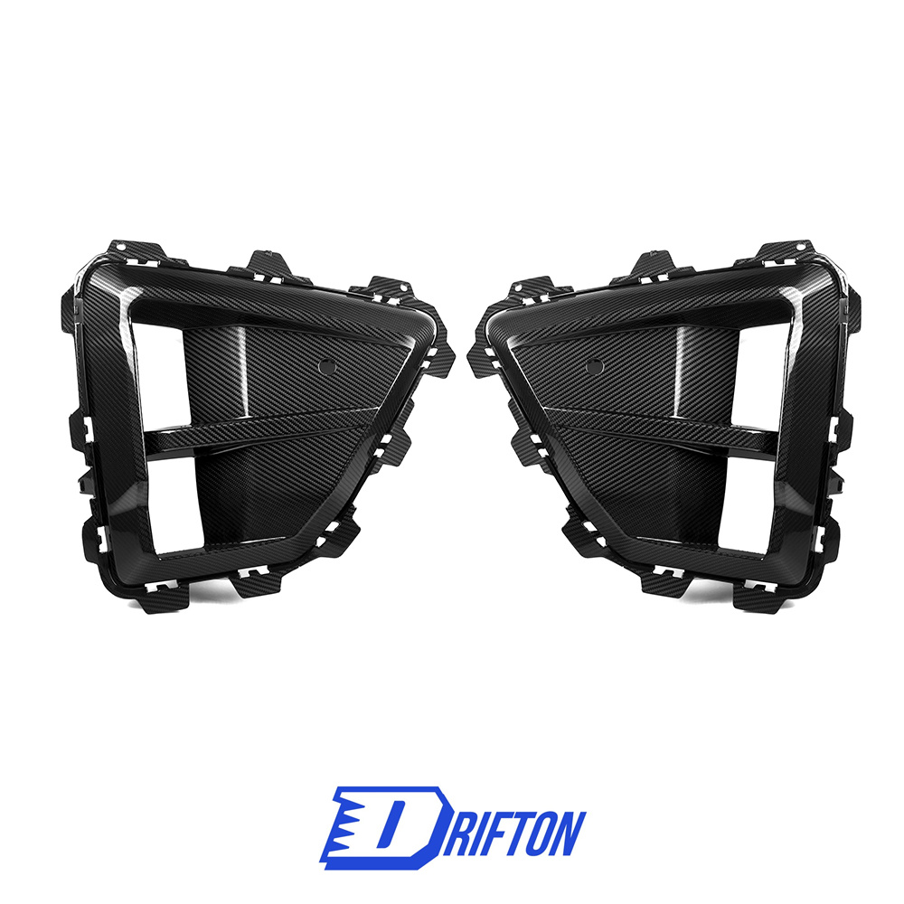SQ Style Dry Carbon Fiber Front Bumper Side Vents For BMW X5M F95 LCI 2024-On