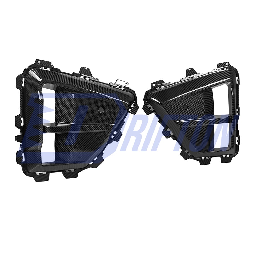 SQ Style Dry Carbon Fiber Front Bumper Side Vents For BMW X5M F95 LCI 2024-On