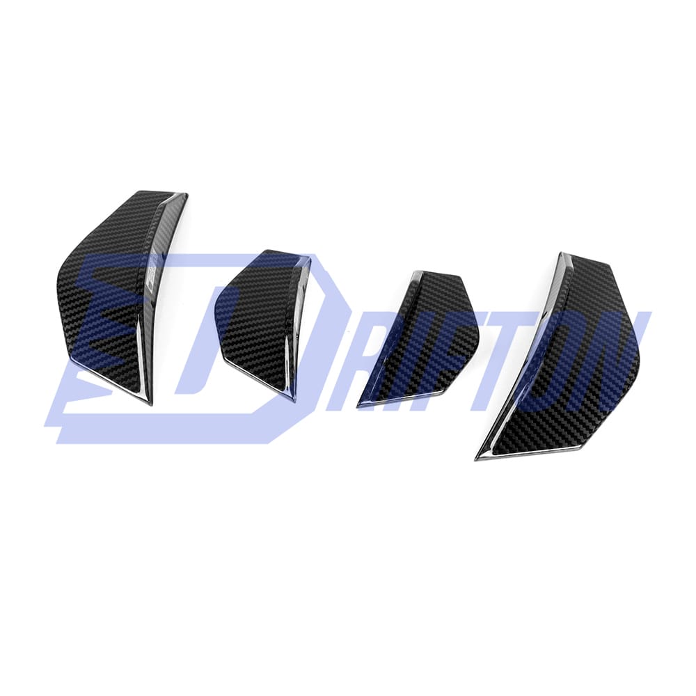 SQ Style Dry Carbon Fiber Front Bumper Canards For BMW M2 M2C F87 2016-2019