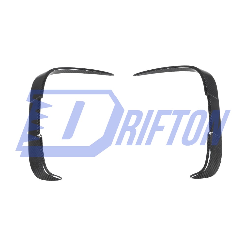 SQ Style Dry Carbon Fiber Rear Bumper Side Vents Trim For BMW M2 M2C F87 2016-2019