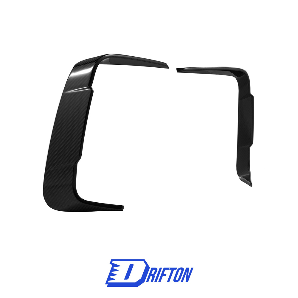 SQ Style Dry Carbon Fiber Rear Bumper Side Vents Trim For BMW M8 F91 F92 F83 2020-2024