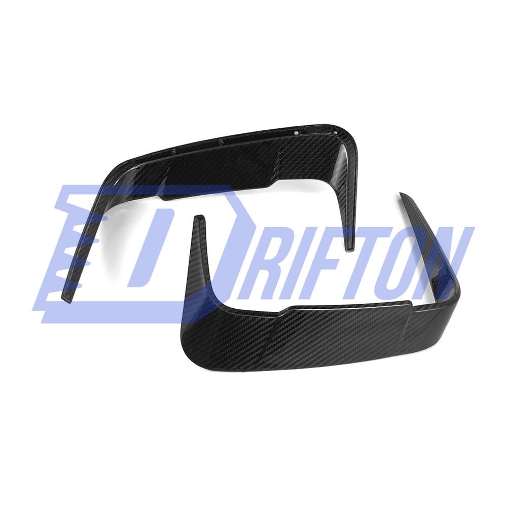 SQ Style Dry Carbon Fiber Rear Bumper Side Vents Trim For BMW M8 F91 F92 F83 2020-2024