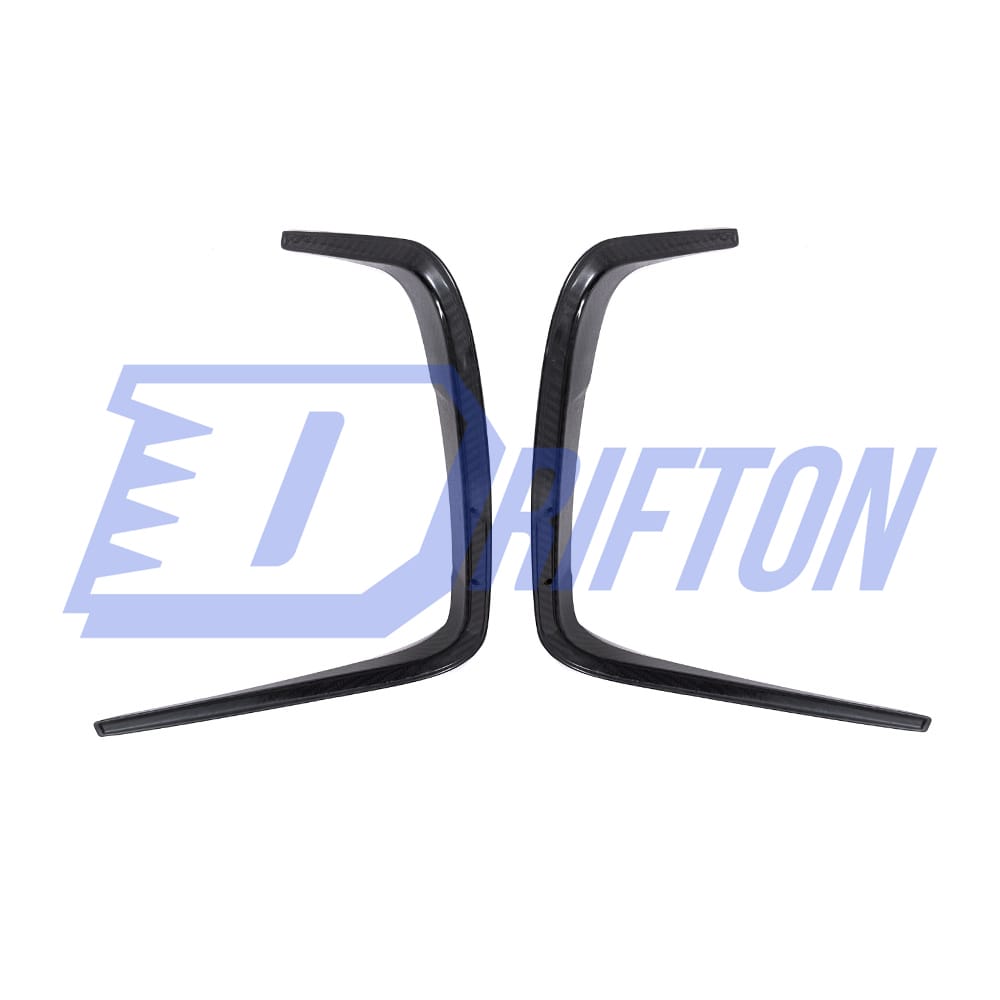 SQ Style Dry Carbon Fiber Rear Bumper Side Vents Trim For BMW M8 F91 F92 F83 2020-2024