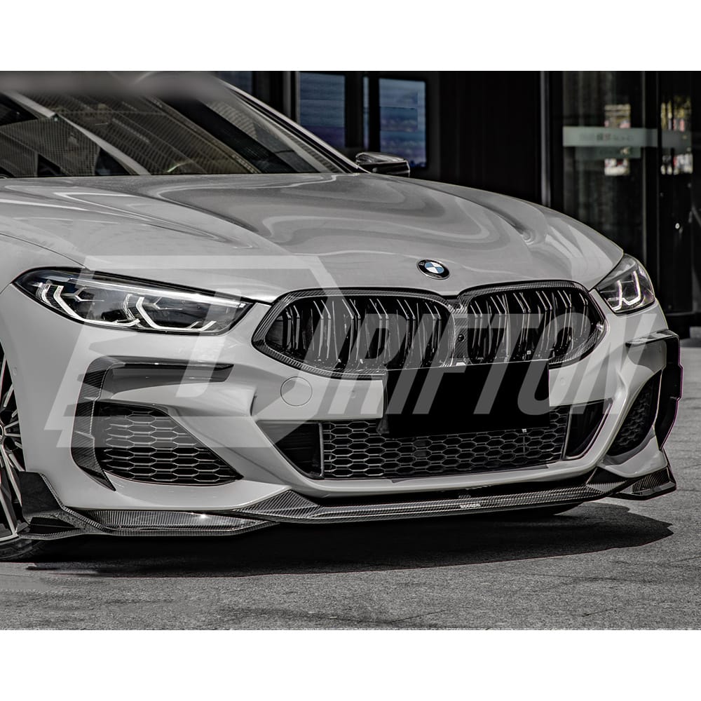SQ Style Dry Carbon Front Bumper Lip For BMW 8 Series G14 G15 G16 2018-2022