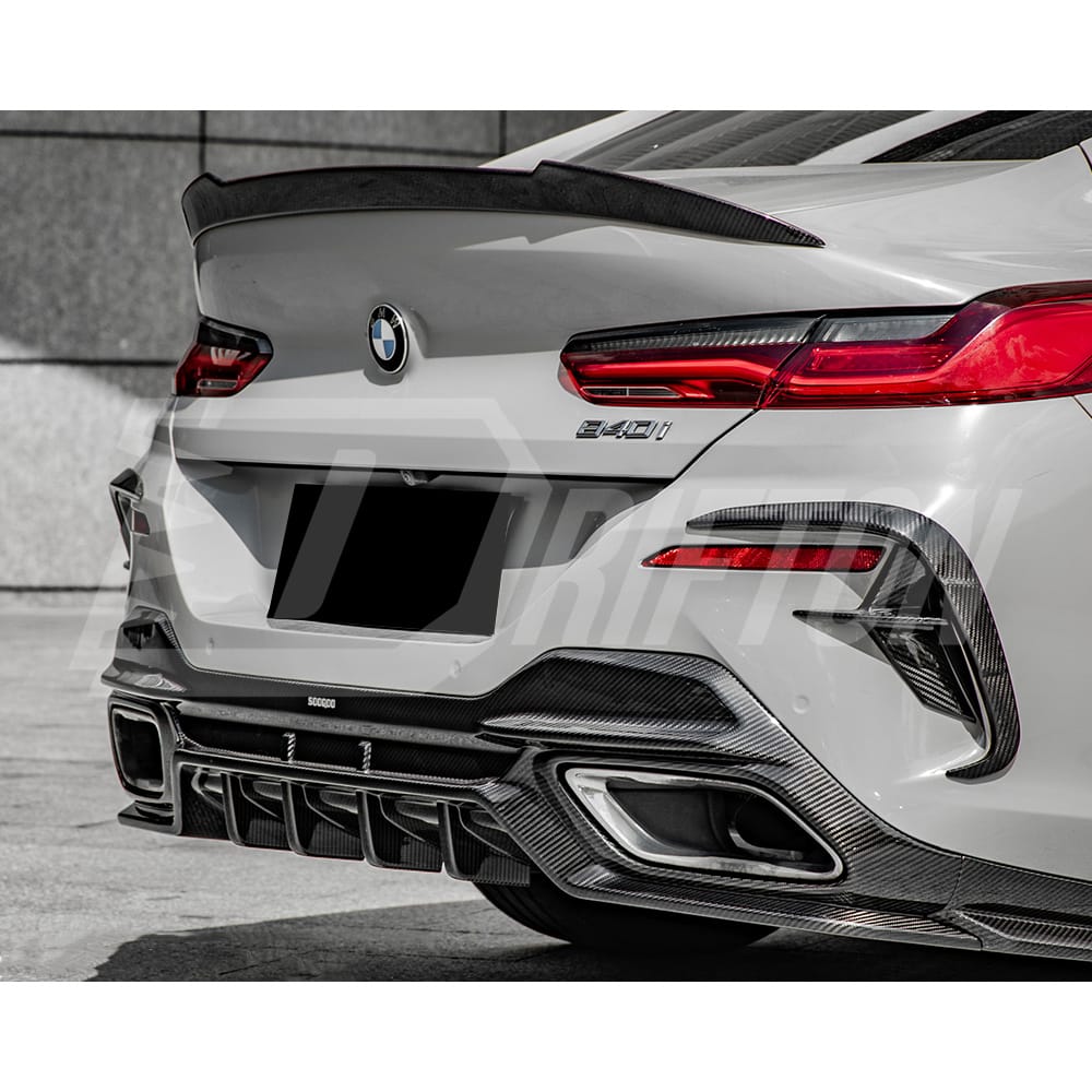 SQ Style Dry Carbon Rear Diffuser For BMW 8 Series G14 G15 G16 2018-2022