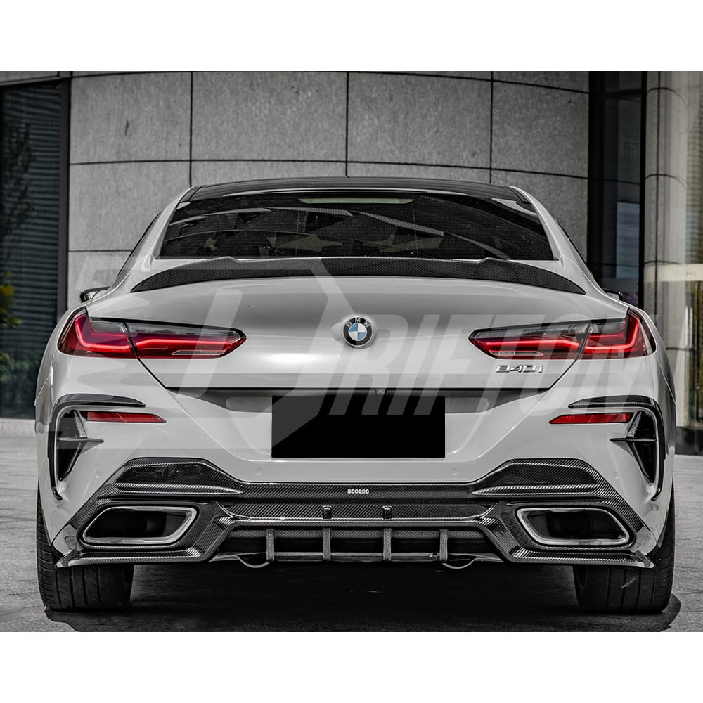 SQ Style Dry Carbon Rear Diffuser For BMW 8 Series G14 G15 G16 2018-2022