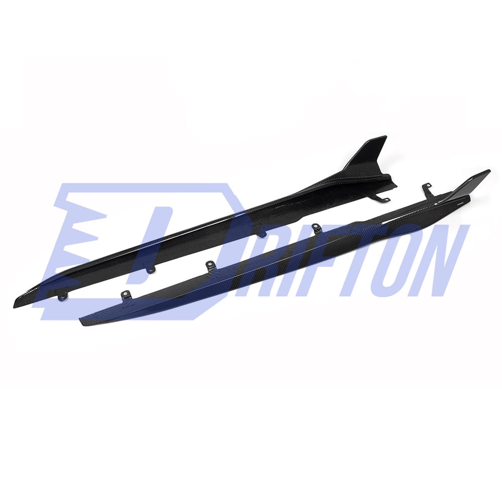 SQ Style Dry Carbon Side Skirt Splitters For BMW 8 Series G14 G15 G16 2018-2022