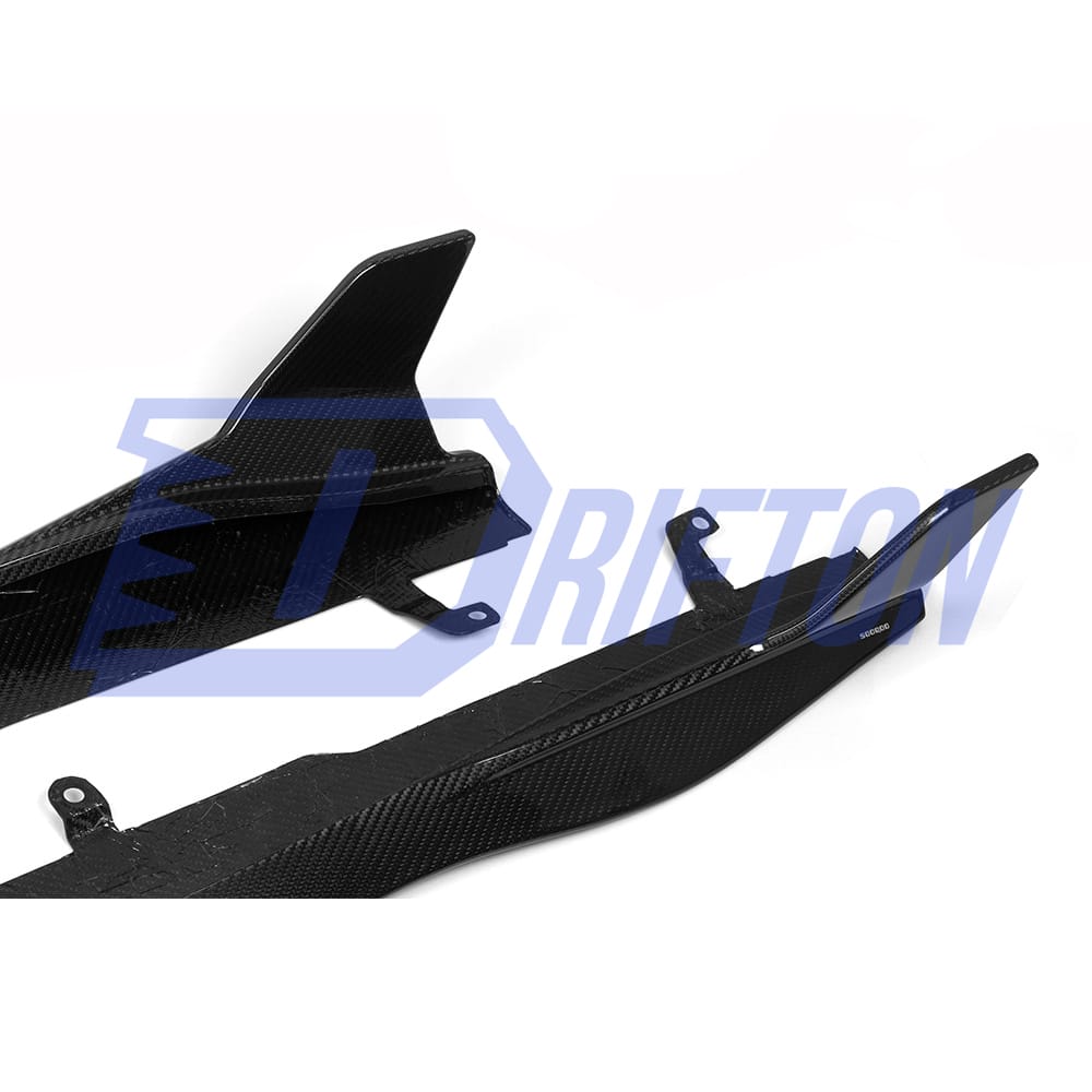 SQ Style Dry Carbon Side Skirt Splitters For BMW 8 Series G14 G15 G16 2018-2022