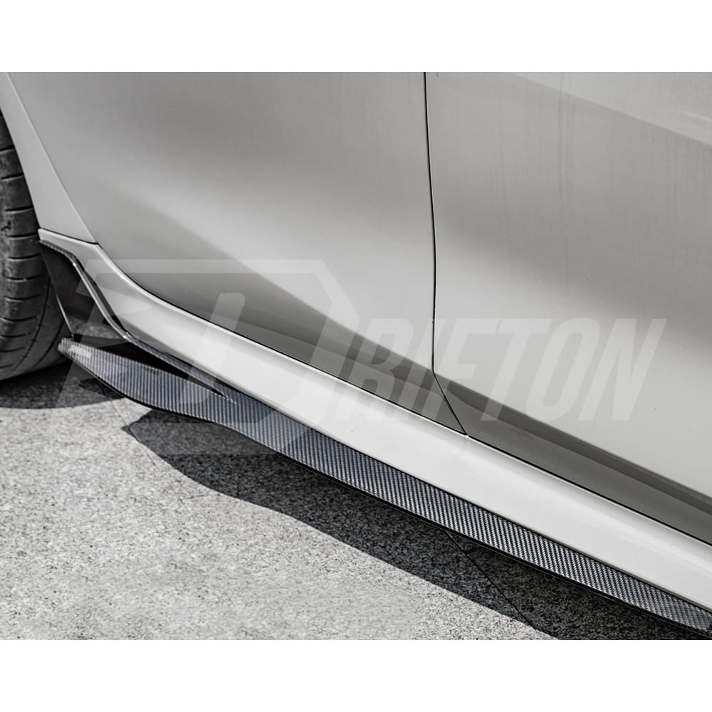 SQ Style Dry Carbon Side Skirt Splitters For BMW 8 Series G14 G15 G16 2018-2022